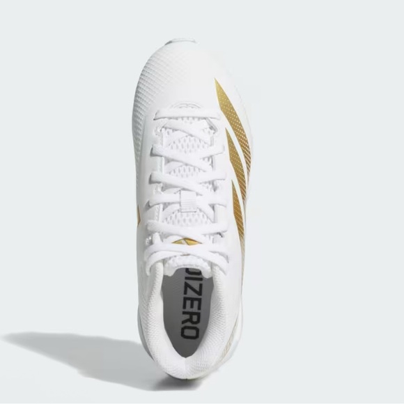 Men’s Adidas Adizero Impact 2 Football Cleats Gold /White Size 11 - Picture 2 of 8